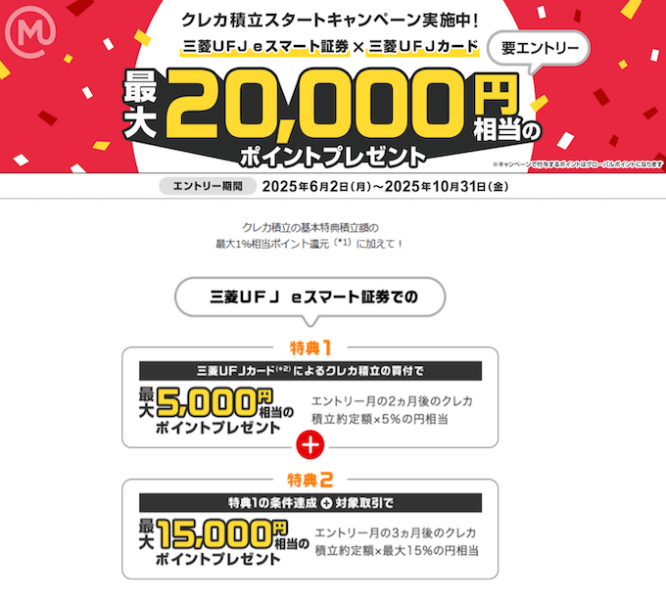 三菱UFJeスマート証券キャンペーン