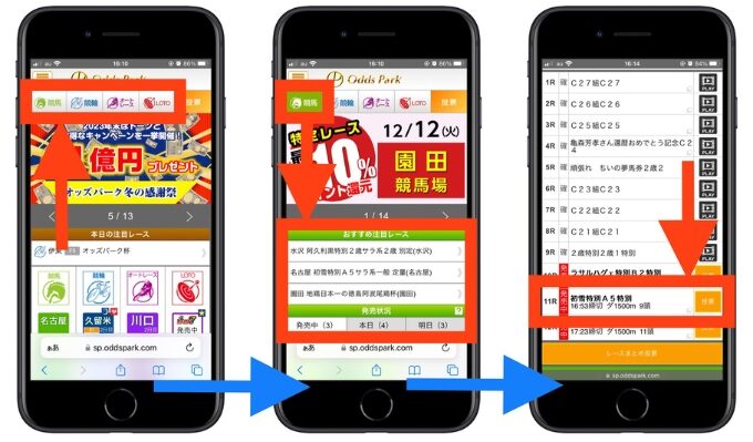 オッズパーク新規登録キャンペーン登録13