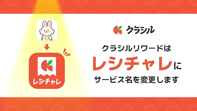クラシルリワードからサービス名が『レシチャレ』に変わりました
