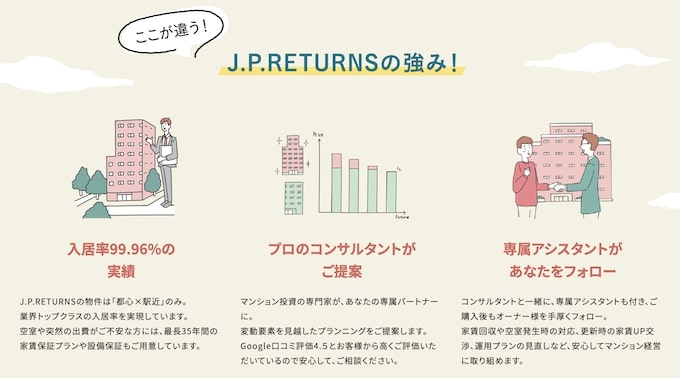 J.P.リターンズに登録するメリット
