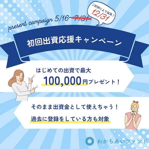 わかちあいファンドで実施中のキャンペーン【25年12月末まで】